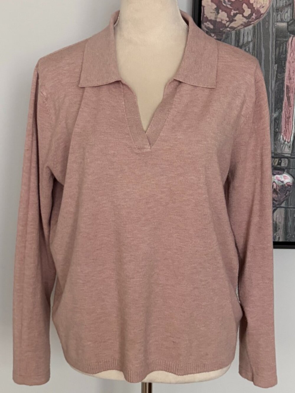 Vila Milano Blush Lightweight Sweater L